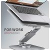 AXAGON Podstawa do laptopów aluminiowa STND-LR 10-17.3 cala regulowane kąty nachylenia, obrót o 360 stopni, Szara